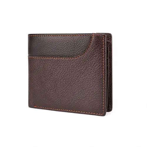 RFID Blocking Leather Wallet with Compact Design